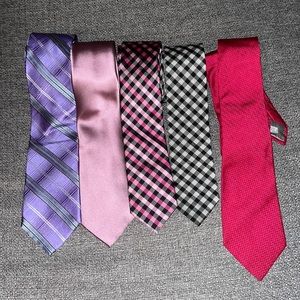 Assorted Men’s Tie Bundle - 5 Ties Total